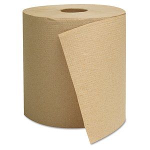 GEN Hardwound Towels, Brown, 1-Ply, Brown, 800ft, 6 Rolls/Carton -GEN1825